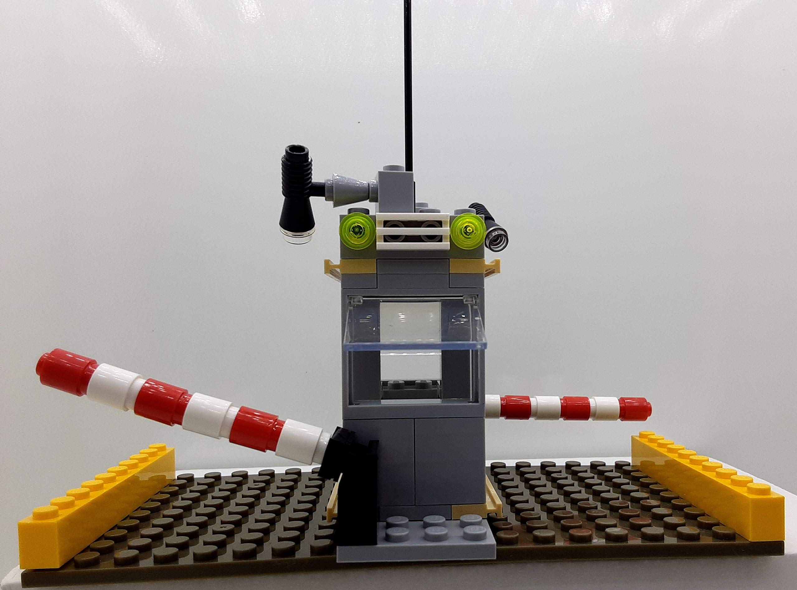 2 Lane Toll Booth Building Bricks Set - MOC City Town Toys, Security Checkpoint & Parking Lot Compatible with LEGO & Major Brick Brands | Educational STEM Toy for Kids Ages 4+ | Perfect for City Layouts, Traffic Play & Learning Scenarios