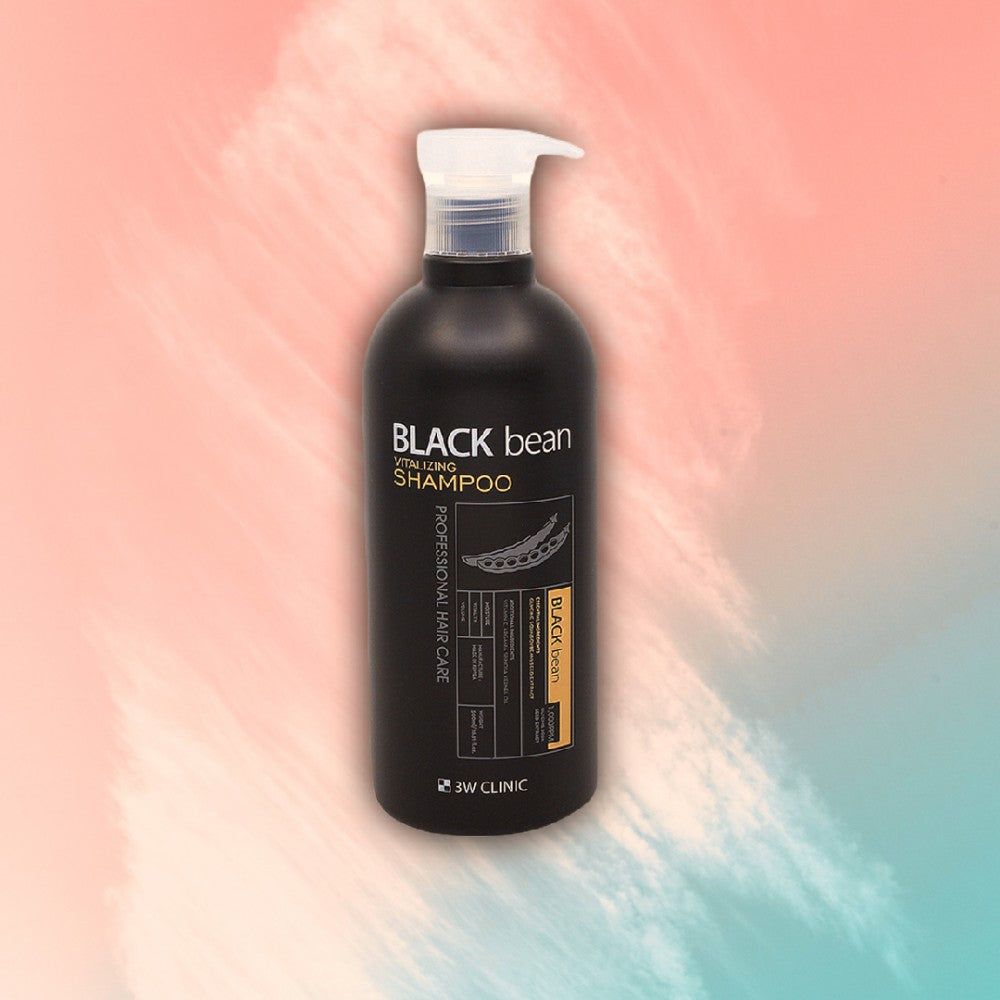 3W CLINIC Black Bean Vitalizing Shampoo 500ml - Hair Growth Treatment for Thinning Hair & Scalp Care - Perfect for Daily Use at Home or Salon