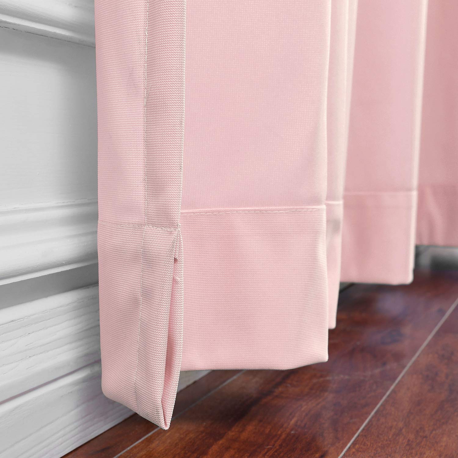 Macochico Medical Room Divider Curtain - Pink Hospital Privacy Screen with Nickel Grommets, 10ft Wide x 8ft Tall (1 Panel) - Ideal for Clinics, Spas, Labs & Healthcare Facilities