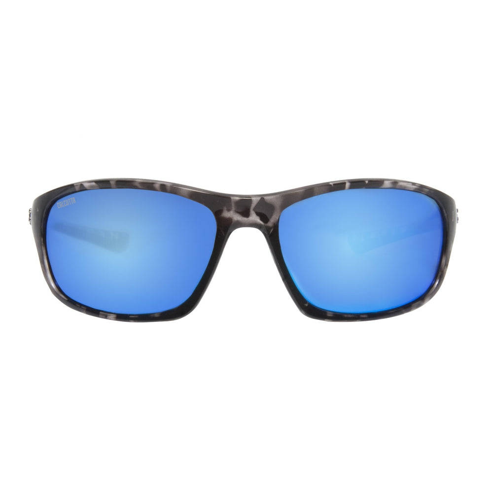 Polarized Wraparound Sports Sunglasses for Cycling & Driving - Blue Mirror Lens - UV Protection for Outdoor Activities