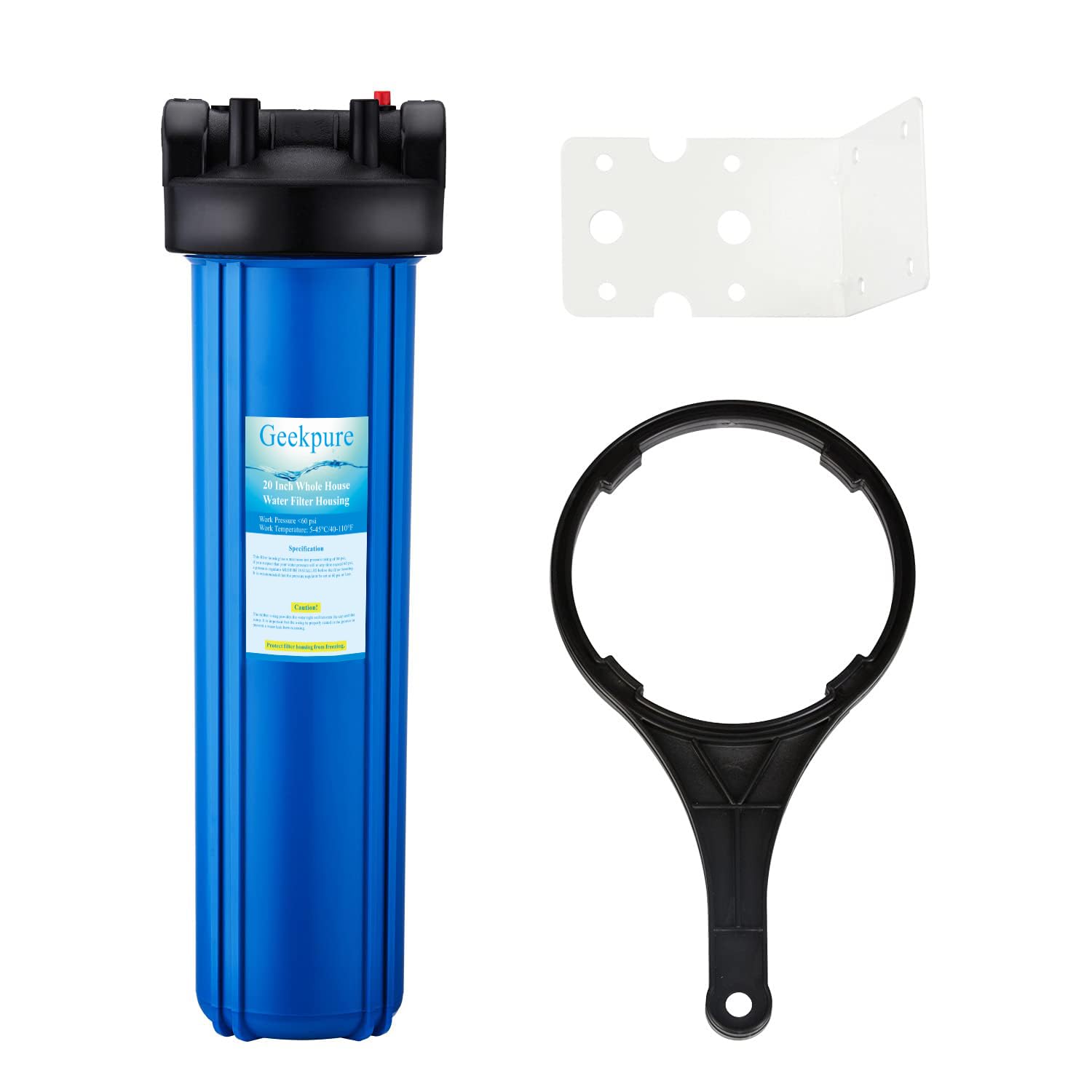 Geekpure 20 Inch Whole House Water Filter Housing - 1