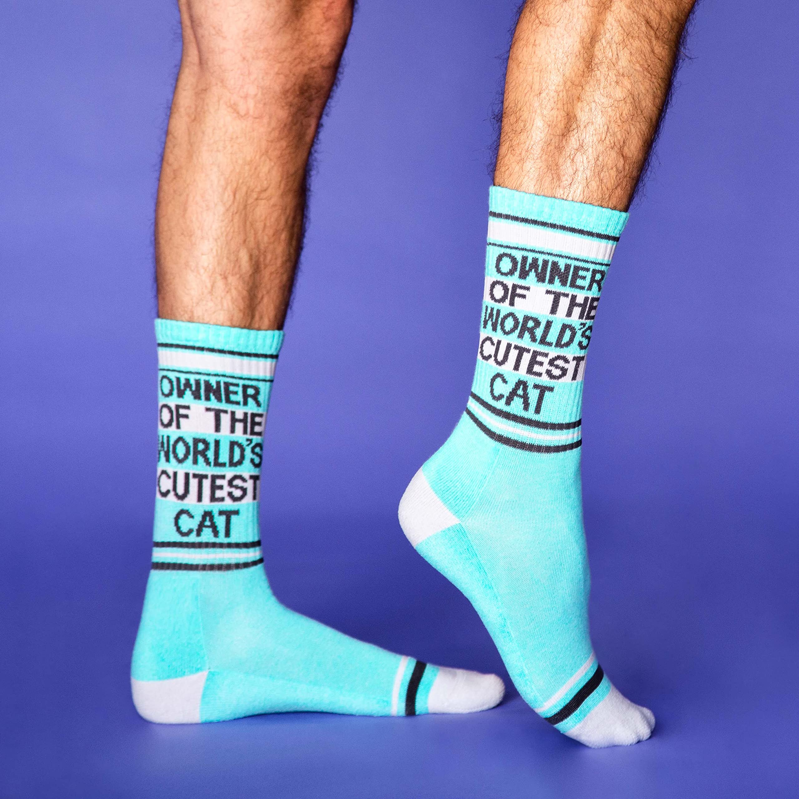 Fun Gumball Poodle Novelty Crew Socks for Men, Women & Teens - Made in USA | Cute Gift for Dog Lovers, Fashion Statement & Casual Wear