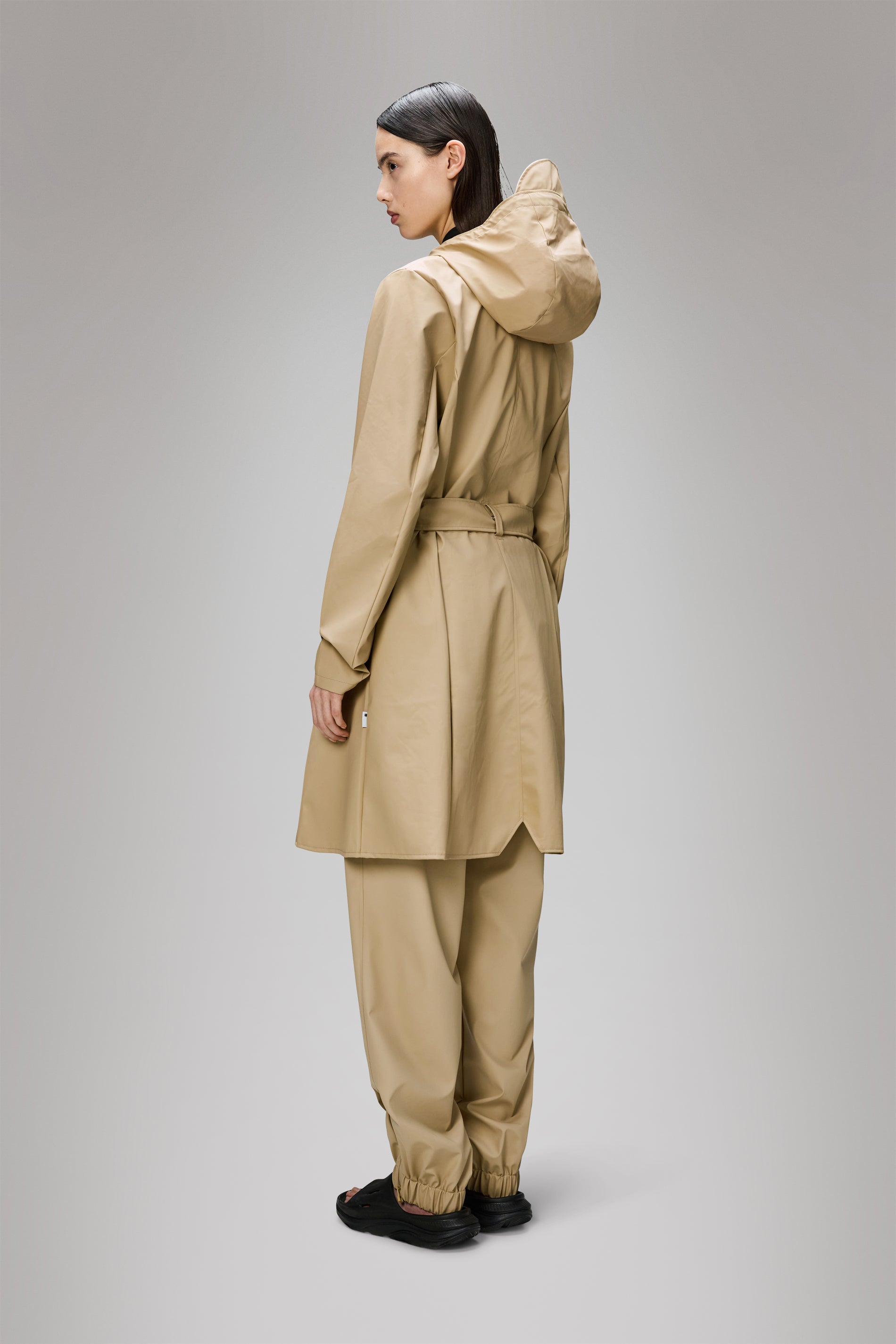 Elegant Curve Long Jacket for Women - Stylish Trench Coat with Belt, Slim Fit Outerwear for Fall & Winter | Perfect for Office, Dating & Evening Events