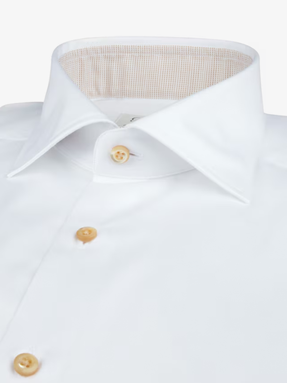 Premium STENSTROMS Fitted Solid Dress Shirt for Men - Slim Fit Business Formal Wear - Perfect for Office, Interviews & Special Occasions