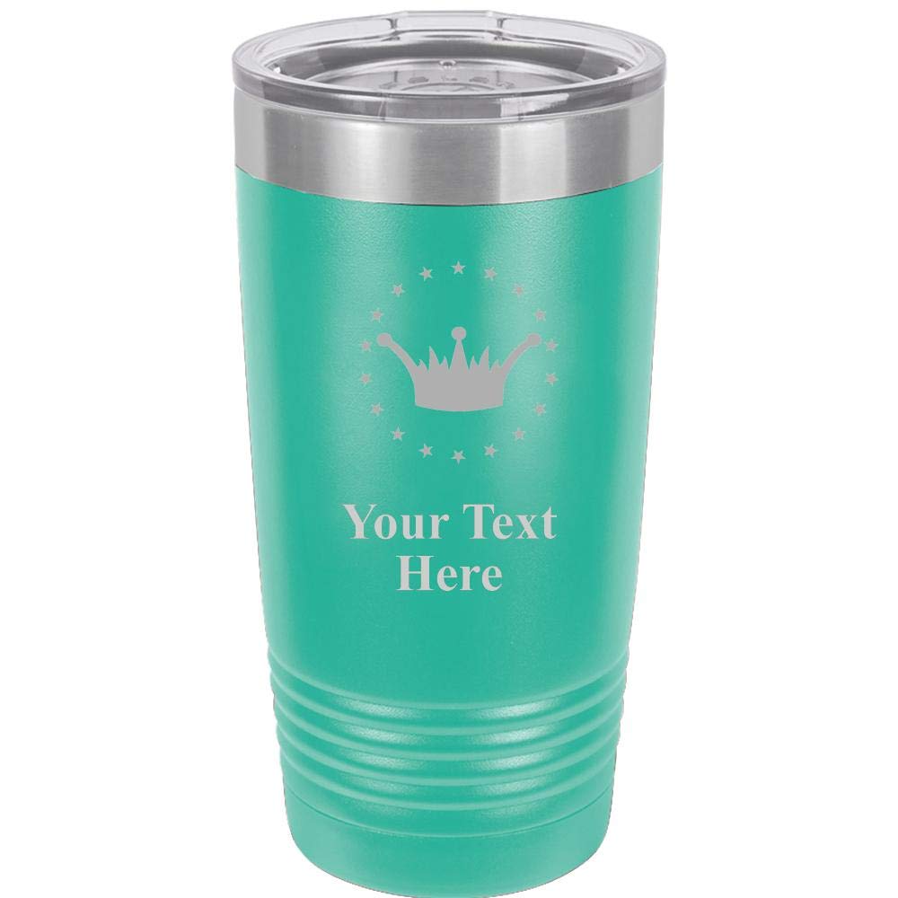 Personalized 20oz Teal Stainless Steel Tumbler - Vacuum Insulated for Hot/Cold Drinks, Perfect for Office & Travel