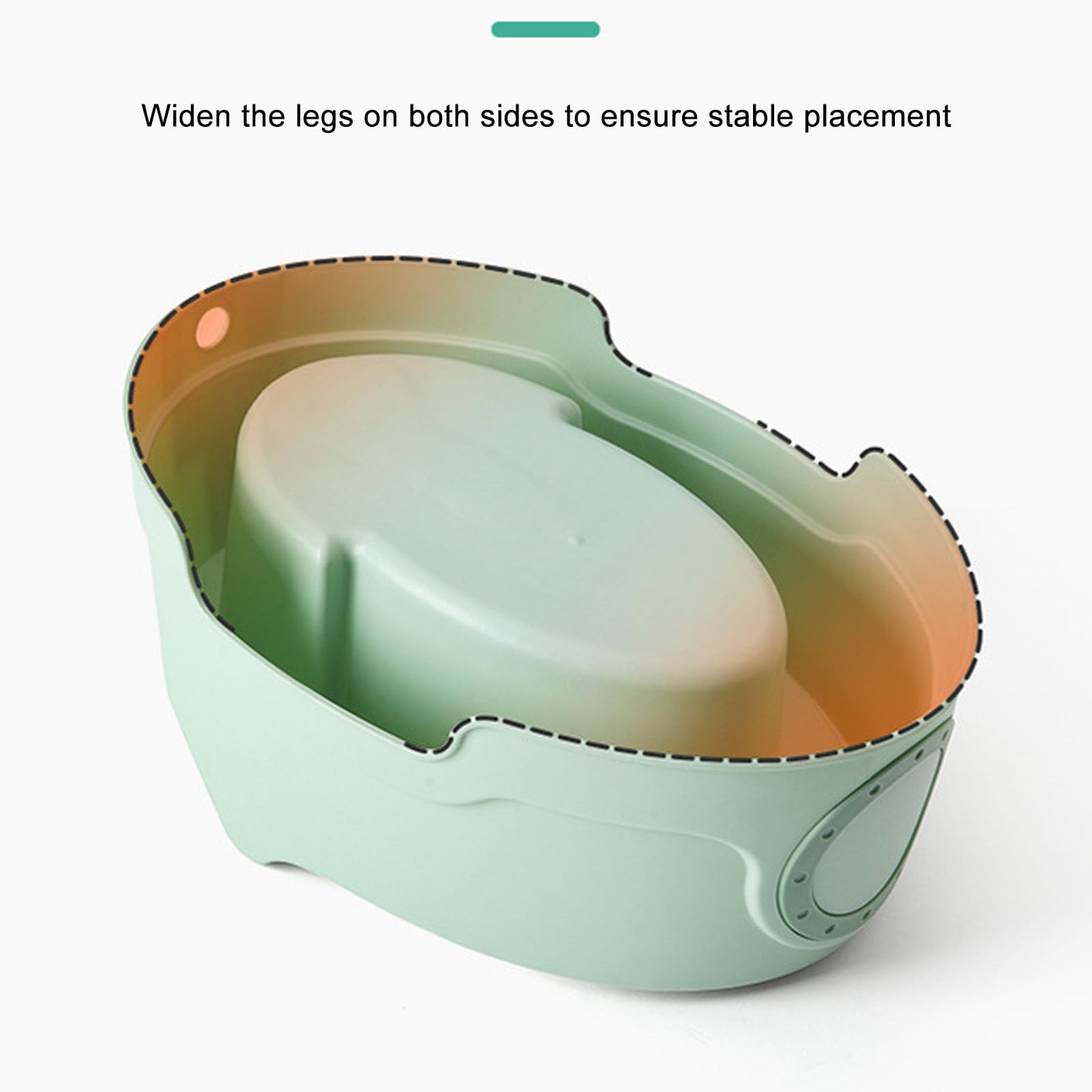 Ergonomic Baby Bath Tub for Newborn to Toddler - 17.3