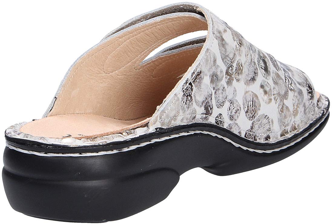 Finn Comfort Women's Kos Nubuck Sandals - Premium Leather Comfort Shoes for Walking, Travel & Everyday Wear - Arch Support & Cushioned Footbed