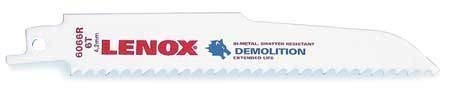 Lenox 20512-6066R 6-Inch 6 TPI Reciprocating Saw Blades - 2 Pack for Wood & Metal Cutting - Perfect for Demolition, Renovation & DIY Projects