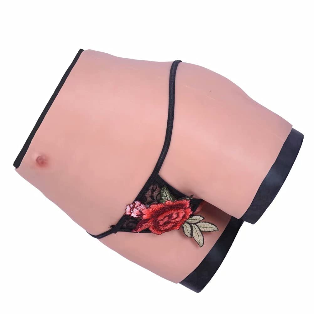 **Natewil Men's Silicone Boxer Shorts - Crossdresser Briefs for Transgender & Drag Queen - Comfortable Gaff Panty for Tucking & Smooth Look - Perfect for Cosplay, Performance & Everyday Wear**
