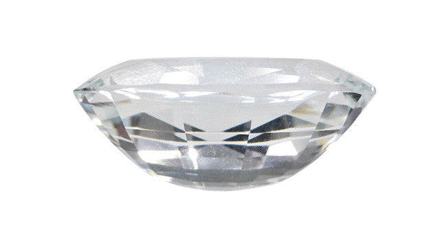 Natural Goshenite Gemstone - 21.44ct Oval Cut White Beryl for Jewelry Making, Engagement Rings & Healing Crystals
