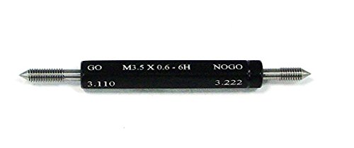 M3.5 X .60 Class 6H Taperlock Thread Plug Gauge Set - Precision Thread Measurement Tool for Industrial Quality Control