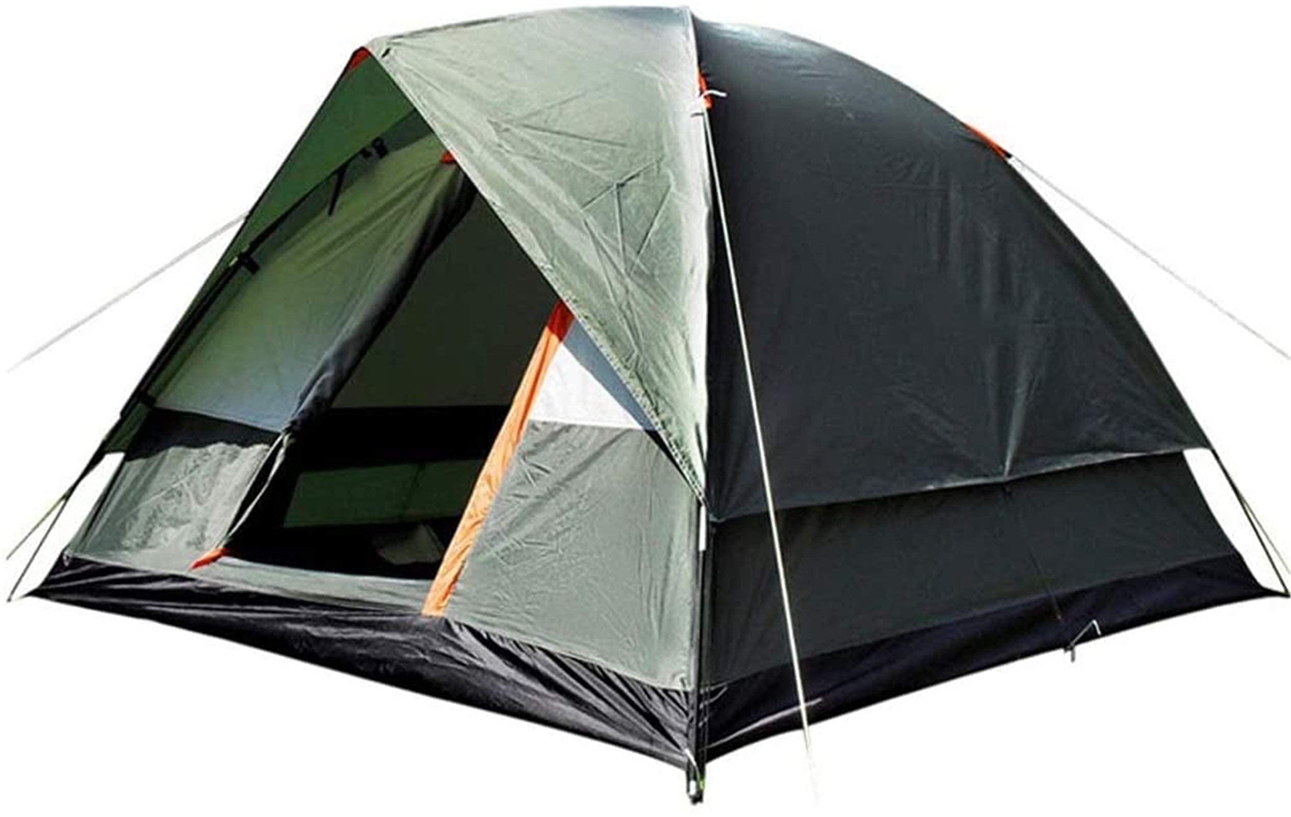 POWMAR Portable Camping Tent - Dome Tent with Snow Flap, Double Layer, Windproof for 3-4 People - Perfect for Outdoor Adventures, Hiking & Backpacking Trips