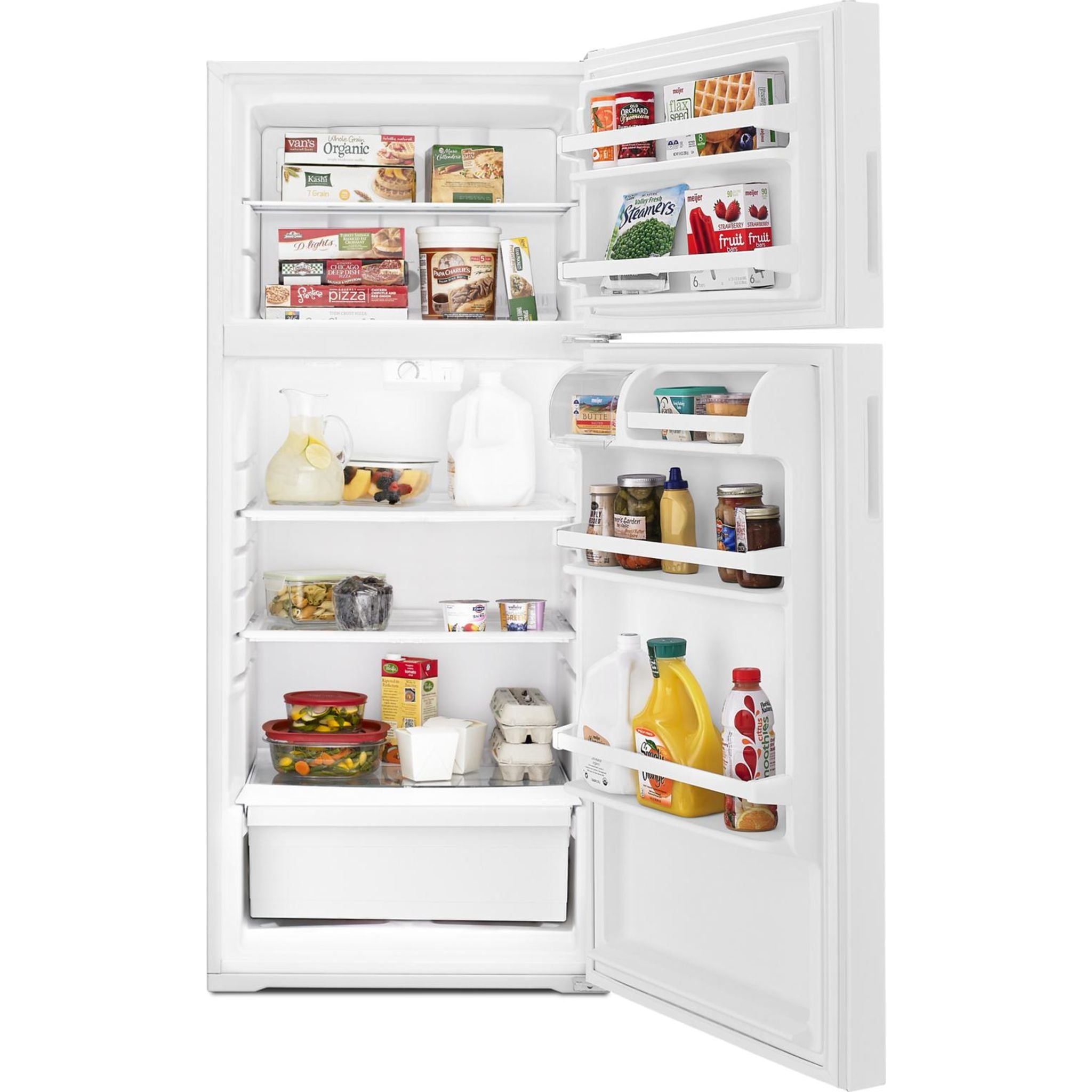 Amana Top Mount Refrigerator ART316TFDW - 21.6 Cu. Ft. White Energy Star Certified Fridge for Kitchen, Home & Apartment Use