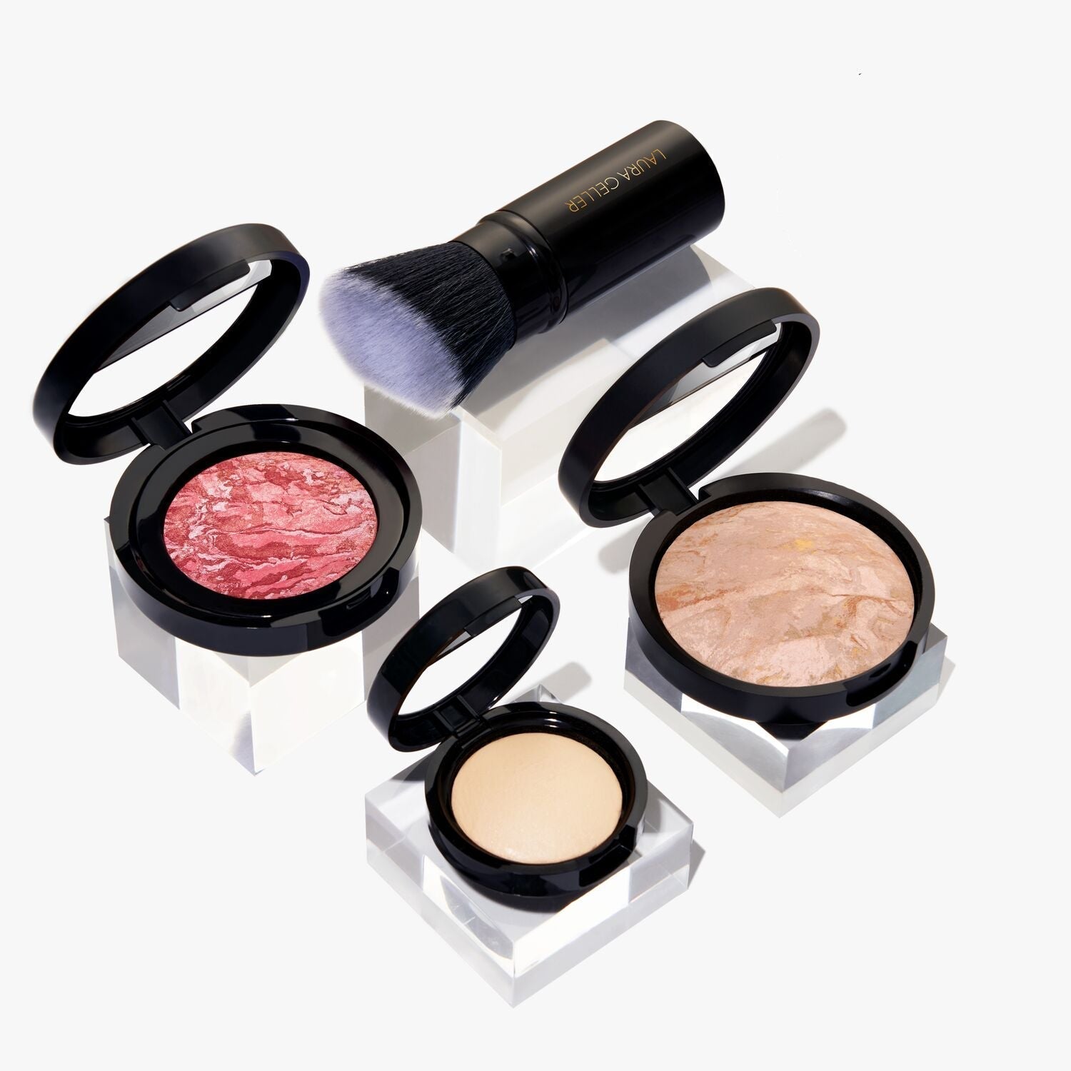 Laura's Daily Routine: Natural Finish Full Face Makeup Kit (4 PC) - Perfect for Everyday Glam & On-the-Go Touch Ups
