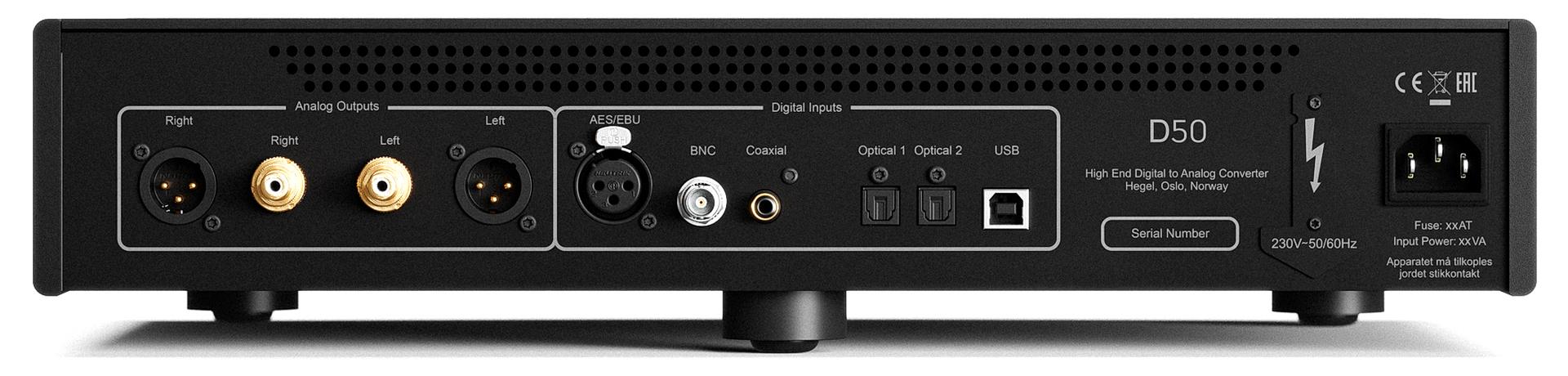 Hegel D50 The Raven Reference DAC - High-End Digital-to-Analog Converter for Audiophiles - Perfect for Home Audio Systems & Studio Recording