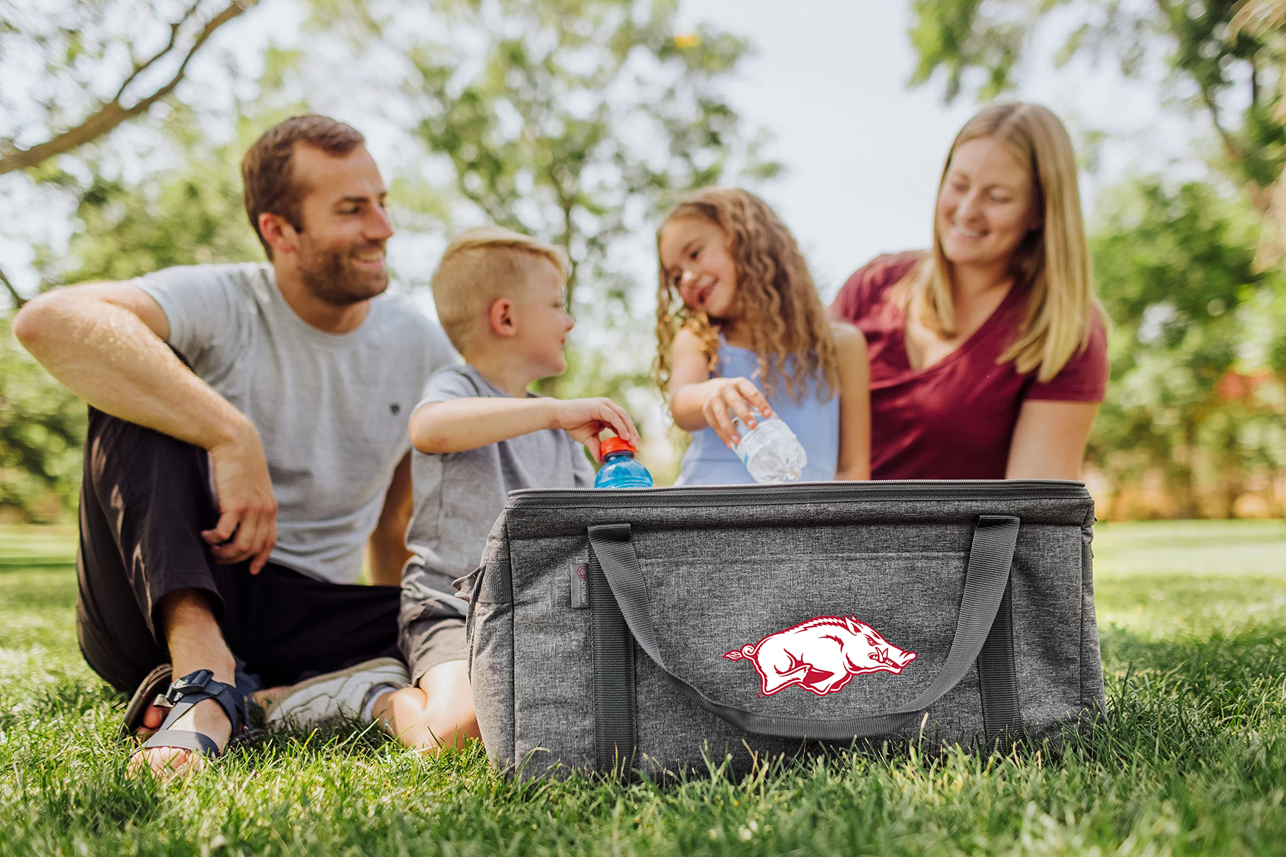 PICNIC TIME NCAA Unisex-Adult 64 Can Collapsible Cooler - Portable Insulated Beer & Drink Cooler for Tailgating, Camping, Beach & Outdoor Parties