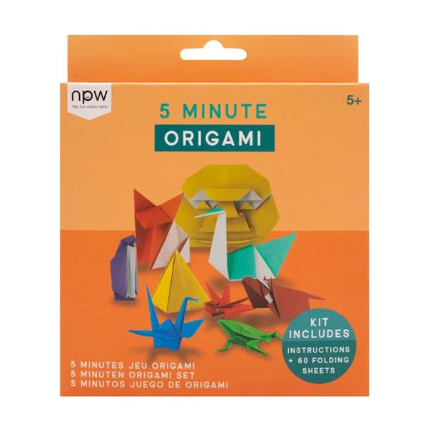 5 Minute Origami Kit - Easy DIY Paper Folding Crafts for Kids & Adults | Fun Home, School & Party Activities | Creative Gift Idea