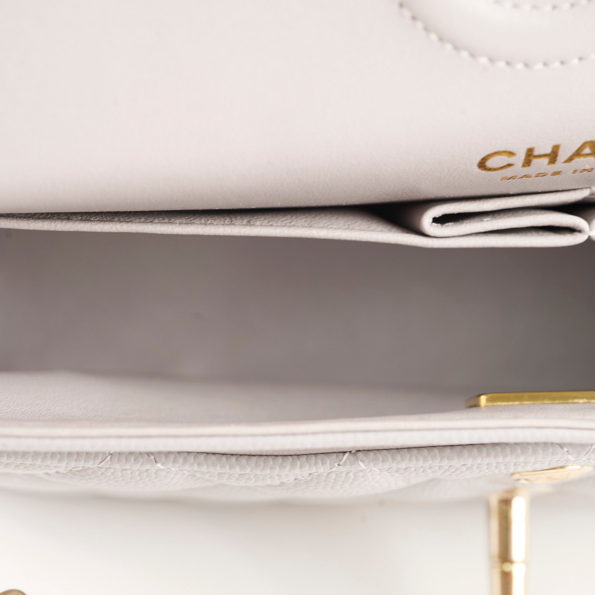 Chanel Small Caviar Double Classic Flap Bag in Dove Grey with Microchip - Luxury Designer Handbag for Women, Perfect for Evening Events & Special Occasions