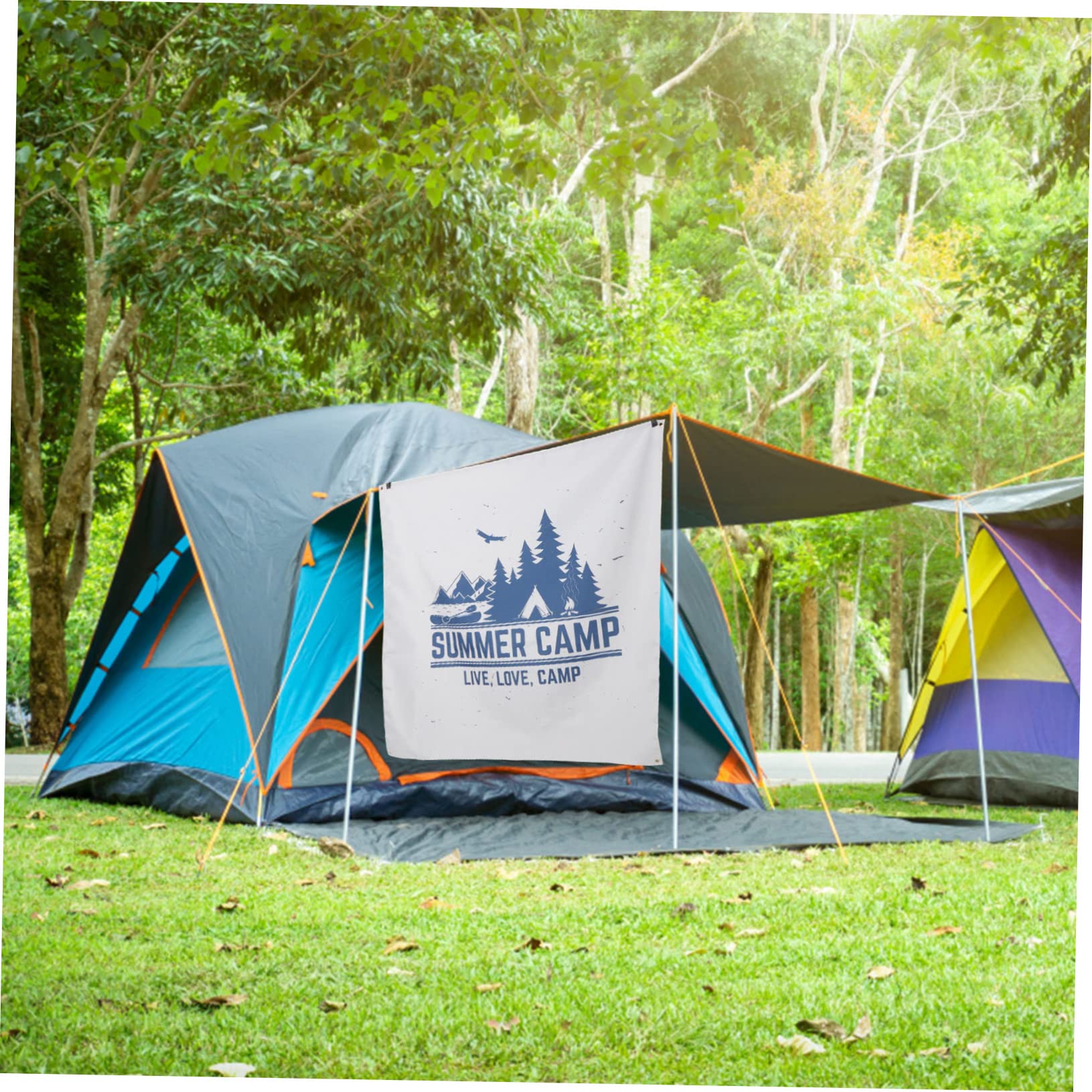 Abaodam 4-Piece 3x5 FT Custom Outdoor Camping Flags - Durable Party Decorations for Camping, Backyard, Field & Tailgating Events