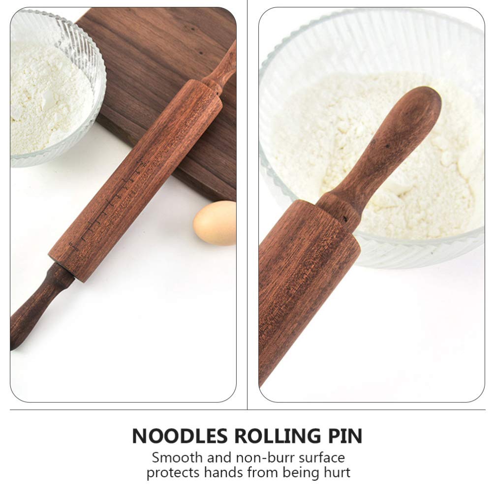 1pc Non-Stick Wooden Rolling Pin - Dough Roller for Baking, Pastry, Dumplings & Cookies - Perfect for Homemade Pies, Pizza Dough & Craft Projects