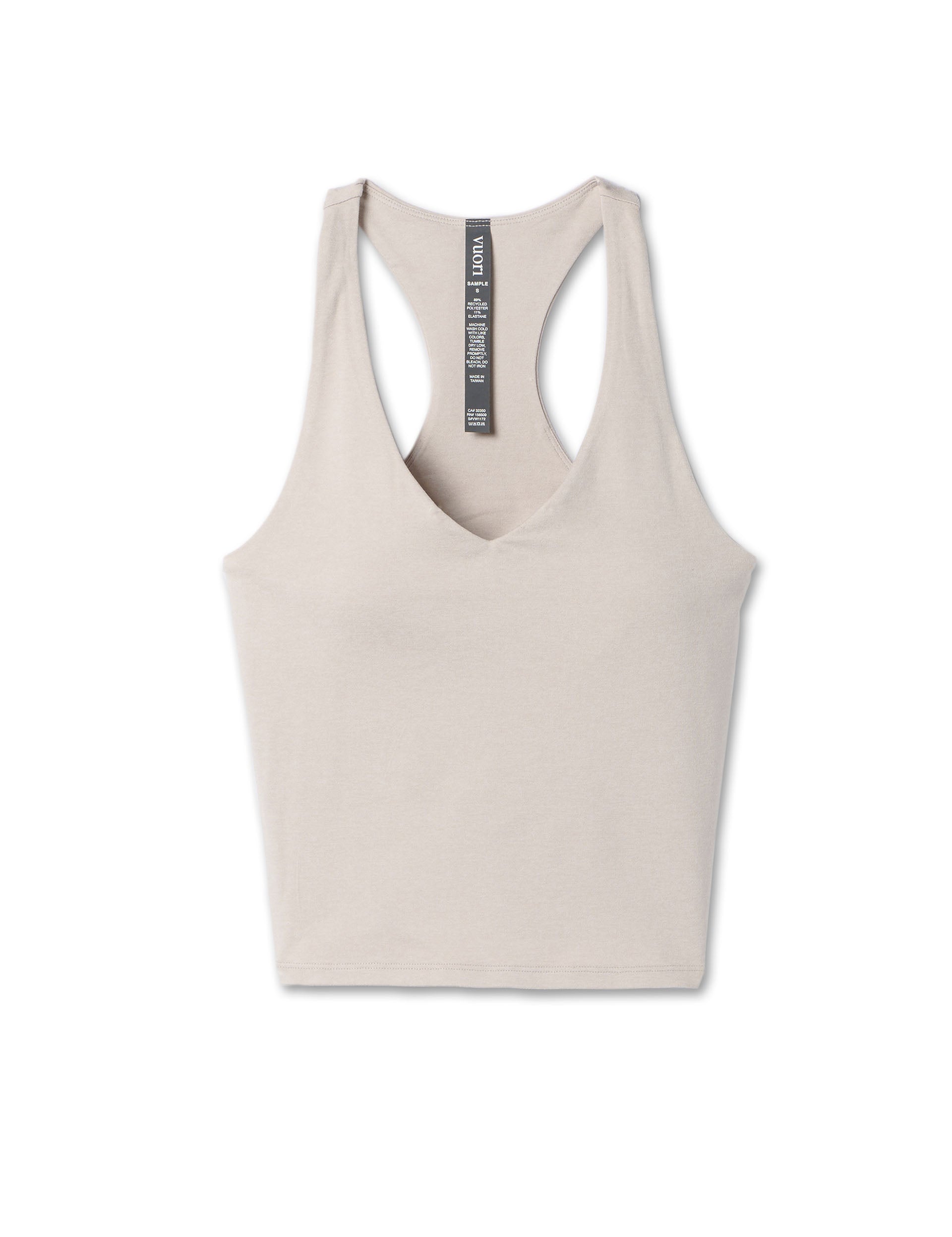 Halo Performance Crop 2.0 - Women's Workout Top | Moisture-Wicking & Breathable | Ecru Heather Color | Perfect for Yoga, Running & Gym Training