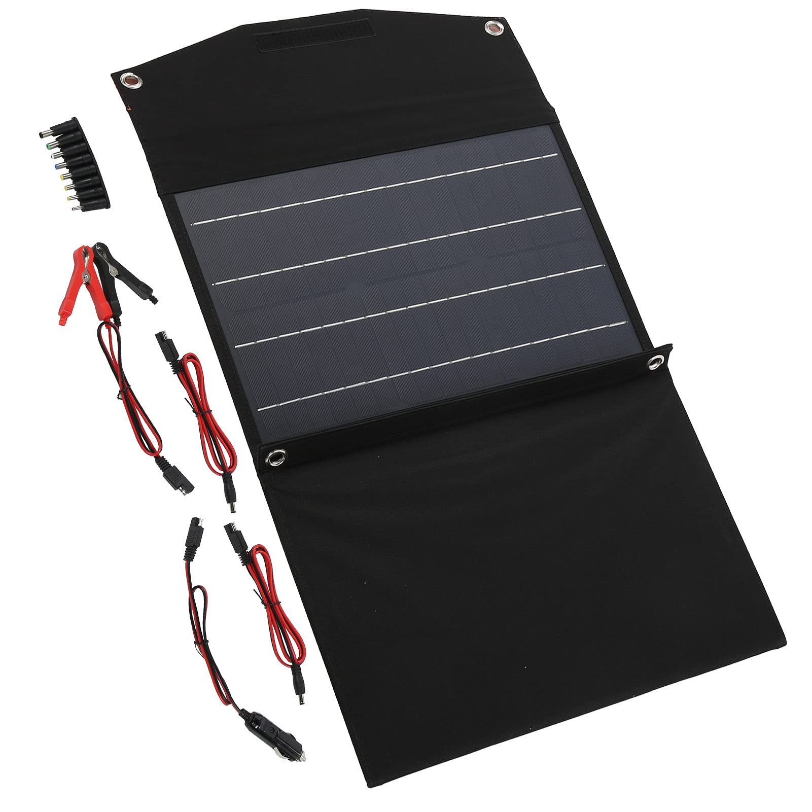 60W Foldable Monocrystalline Solar Panel Charger - Portable Solar Charging Bag for Hiking, Camping & Outdoor Adventures - Power Your Devices Anywhere
