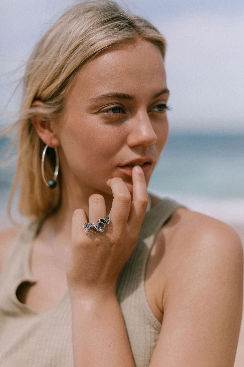 Ox Lace Frill Ring - Sterling Silver Jewelry for Women, Elegant & Dainty Accessory - Perfect for Weddings, Parties & Everyday Wear