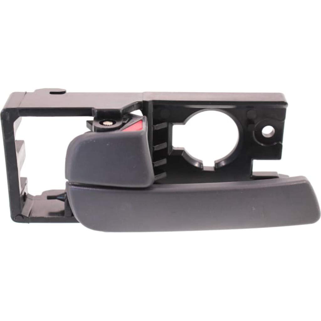 Kia Rio5 Front Driver Side Interior Door Handle with Lock Button - Gray (2006-2011) | Compatible with All Submodels | Perfect for Car Door Repair & Replacement