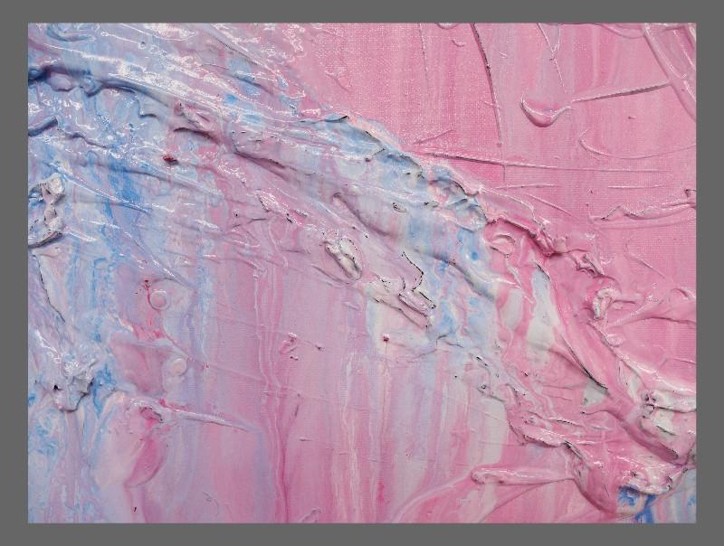 140cm x 100cm Large Abstract Pink Wall Art Painting - Modern Home Decor for Living Room, Bedroom & Office - I Love All Kandy Inspired Canvas Artwork