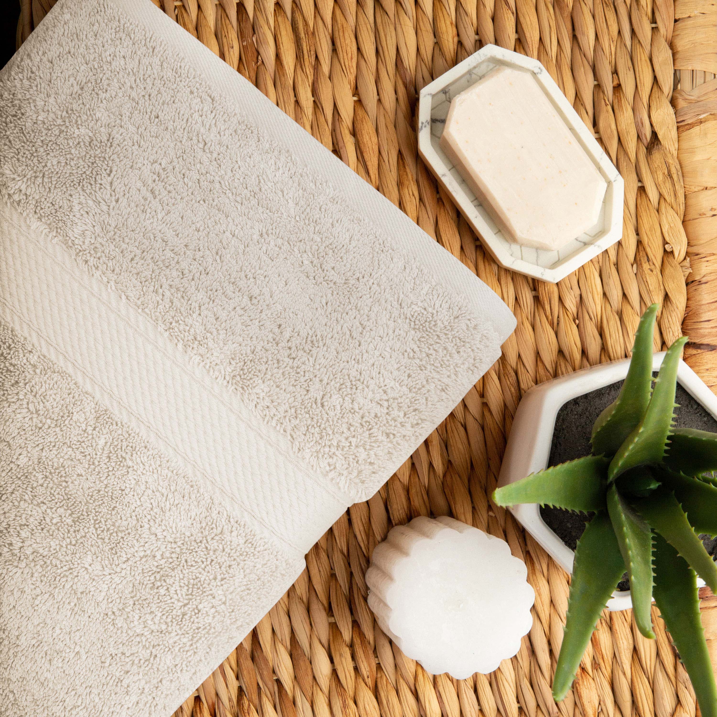 Premium 100% Egyptian Cotton Plush Heavyweight Luxury Bath Towel Set of 6 - Ultra Soft & Absorbent for Spa, Hotel & Home Use