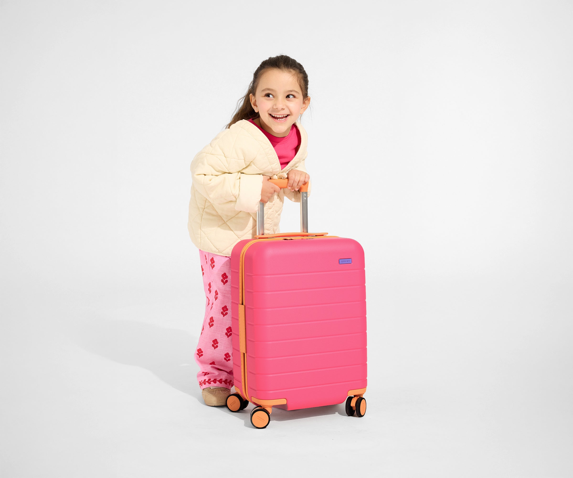 Kids Carry On Luggage in Cotton Candy Pink - Lightweight & Durable Travel Suitcase for Children's Airplane Trips & Family Vacations