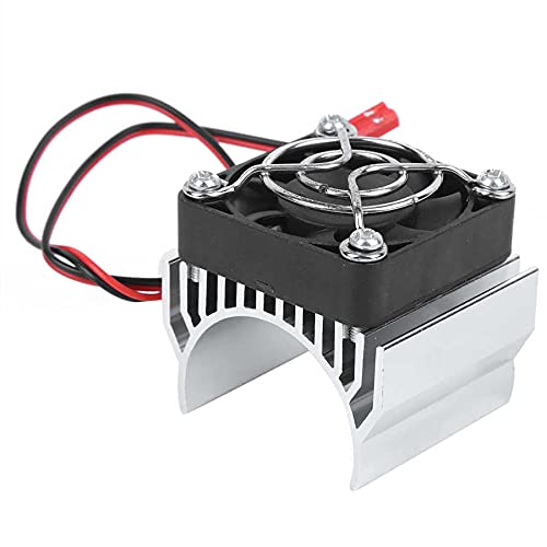 LYunce 36mm Diameter Aluminum Heat Sink Cooler for 1/10 RC Cars - Compatible with 540/3650/3660/3670 Motors - Silver Color - Perfect for RC Racing & High-Speed Remote Control Car Cooling