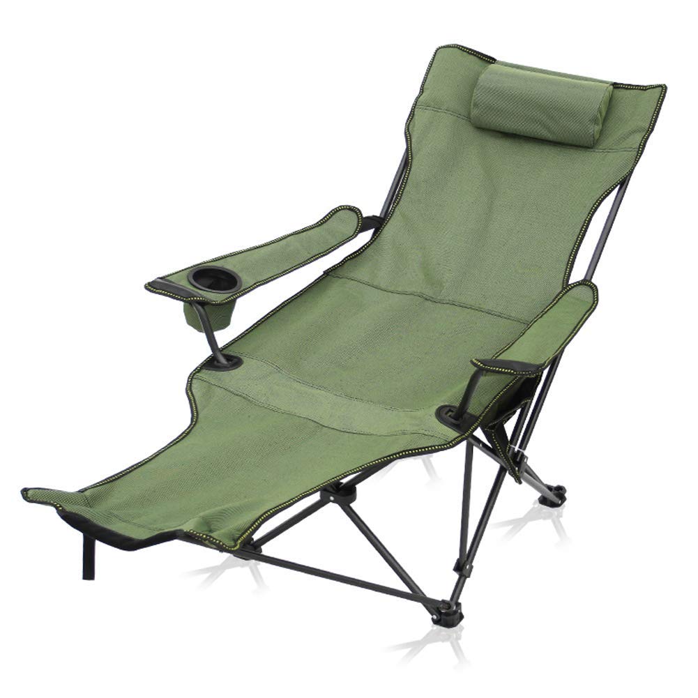 Premium Outdoor Folding Camping Chair with Cup Holder & Carry Bag - Portable Lounge Chair for Hiking, Picnic, Beach, Garden & Backyard Relaxation | Heavy Duty Sun Lounger for Adults | Perfect for Camping Trips, Backyard BBQs & Beach Vacations