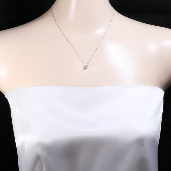 18K White Gold Diamond Necklace for Women - Elegant Pendant Jewelry for Weddings, Anniversaries & Special Occasions