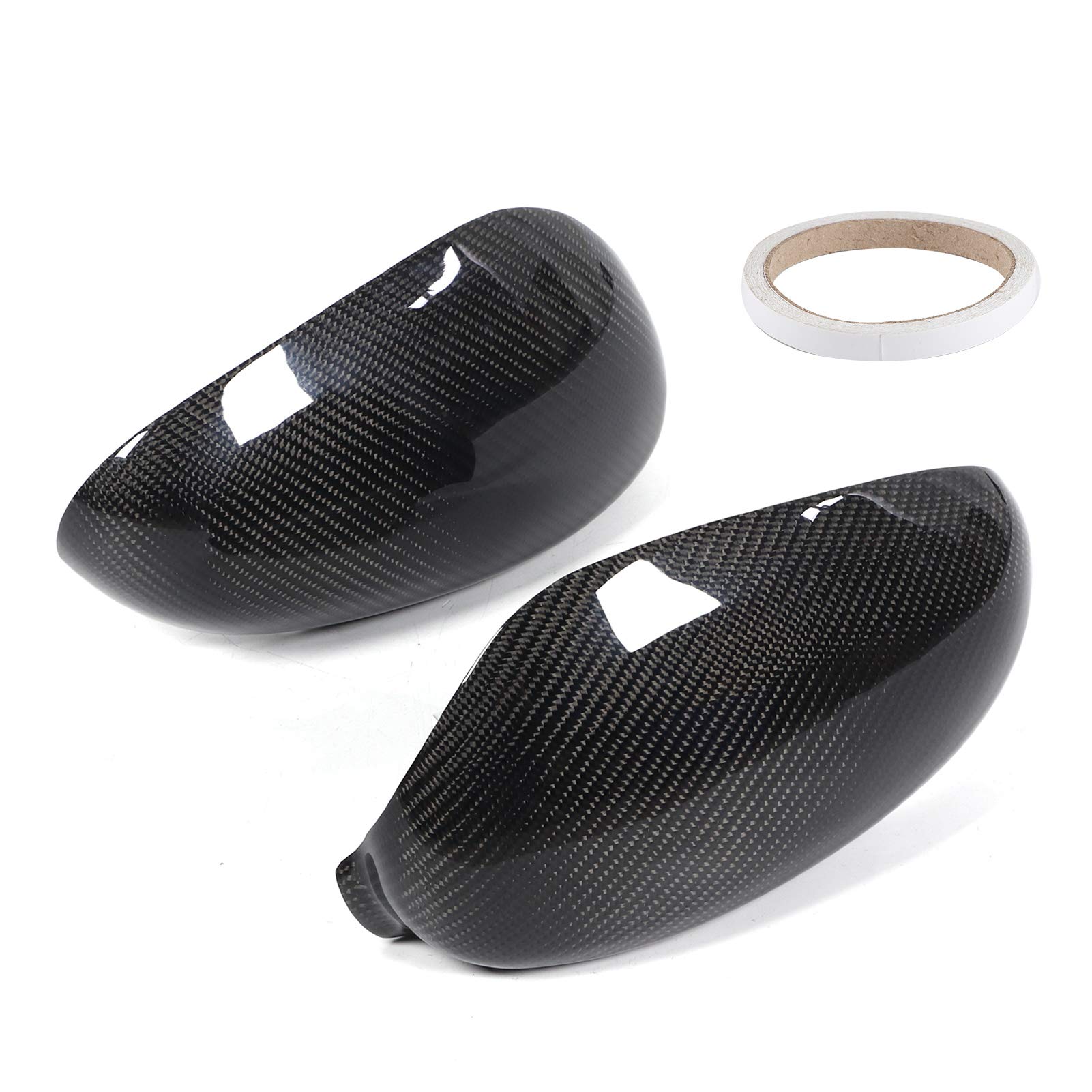 Carbon Fiber Rearview Mirror Covers (2pcs) - Perfect Fit for Porsche Carrera, Cayman, 996, 911 & 986 Models - Enhances Style & Protection for Daily Driving & Car Shows