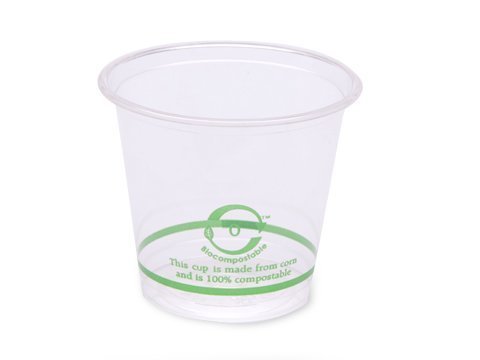 World Centric 100% Compostable Corn PLA 6-Oz Clear Cold Cups - Eco-Friendly Disposable Drinkware (Case of 2,000) - Perfect for Parties, Cafes & Sustainable Events