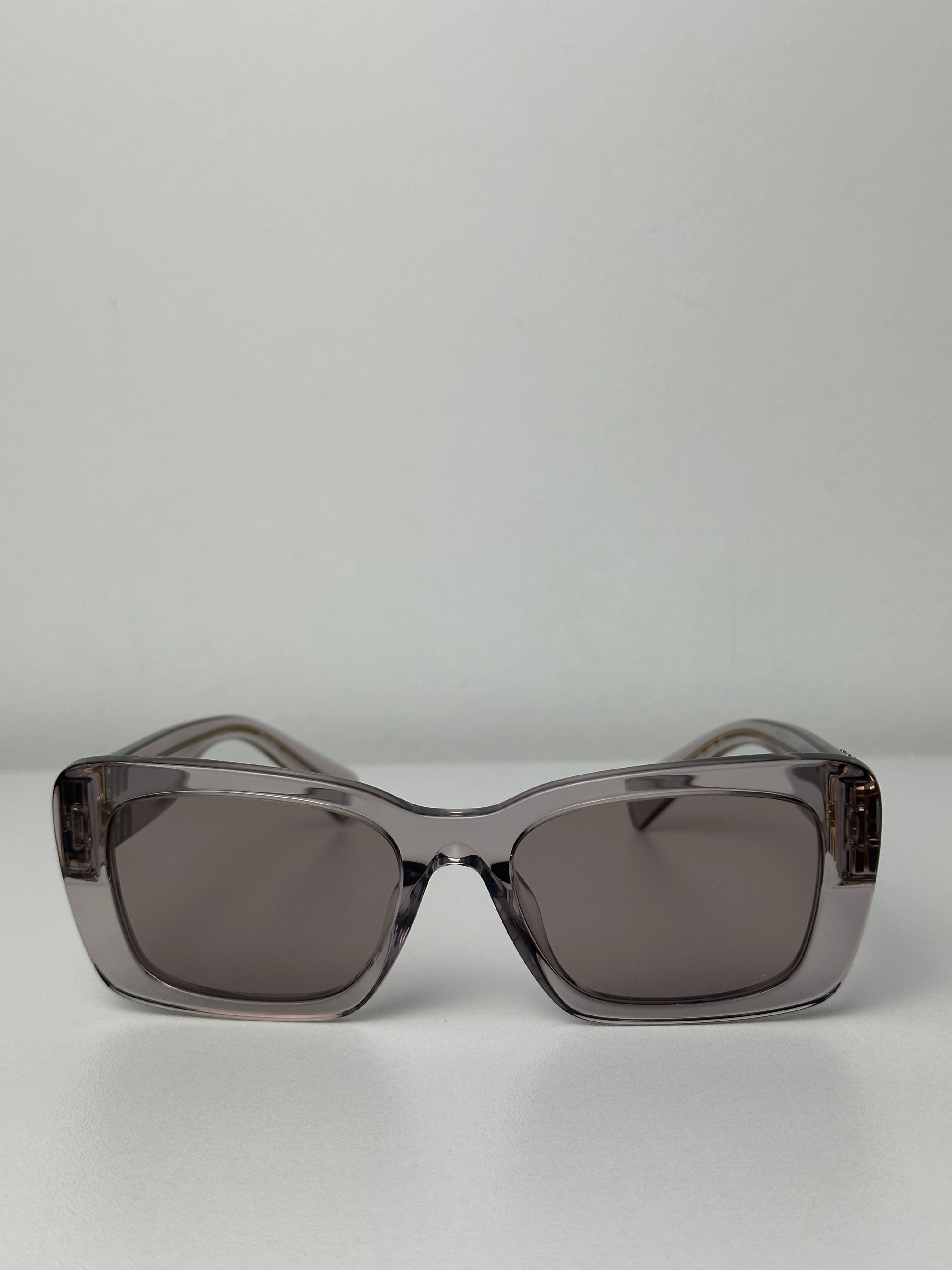Miu Miu MU07YS Purple Transparent Sunglasses for Women - Fashion UV Protection Shades for Summer Beach & Outdoor Activities