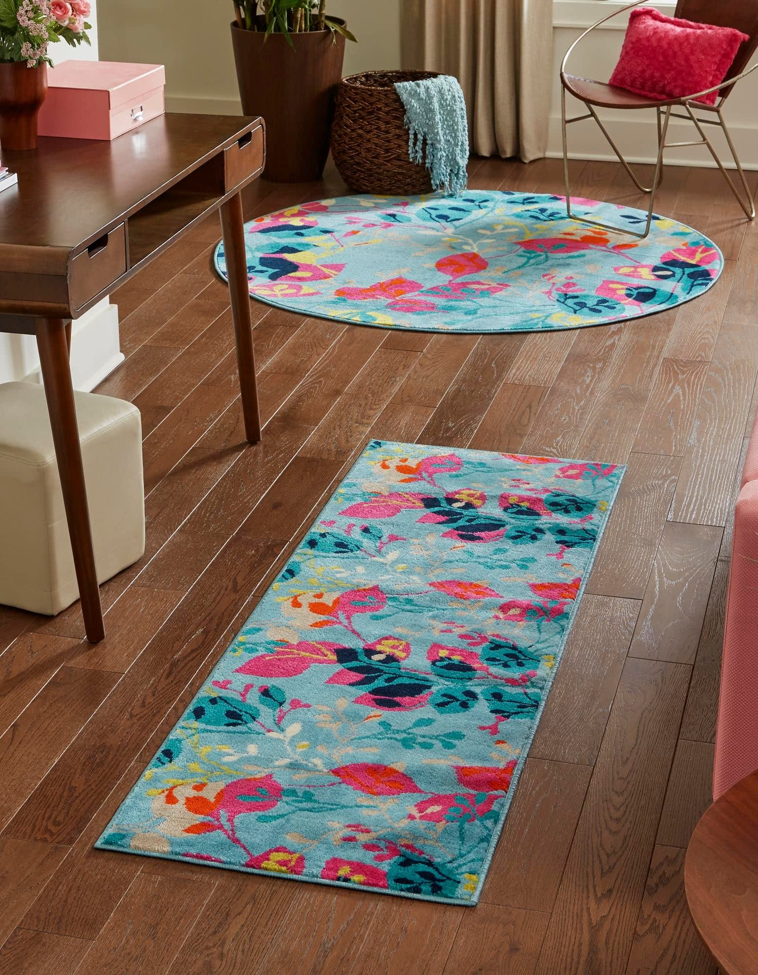Unique Loom Azalea Collection Handmade Vintage Area Rug - 2'11