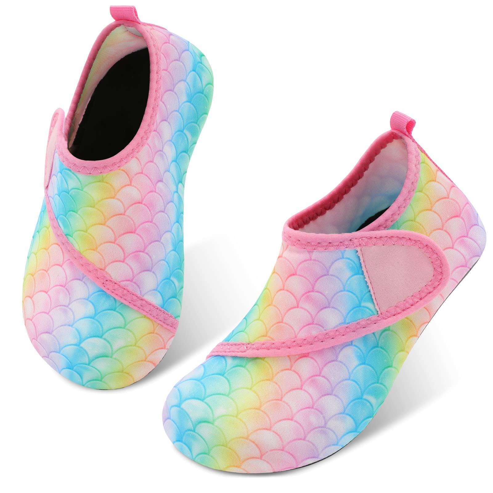 Kids Boys Girls Summer Athletic Water Shoes - Quick-Dry Aqua Socks for Beach Swimming Pool | Lightweight Waterproof Comfortable Swim Shoes for Outdoor Activities