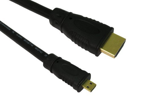 **Synergy Digital Camera HDMI Cable - 5ft Micro HDMI (Type D) to HDMI (Type A) Cable for Samsung NX500 - High-Speed 4K/HD Video & Audio Transmission - Perfect for DSLR, Camcorders & Home Theater**