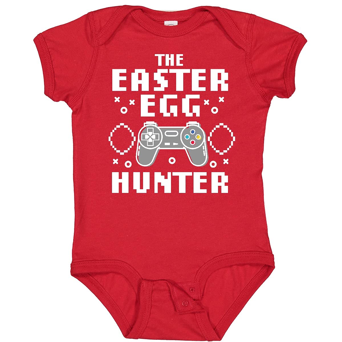 Inktastic Happy Easter The Easter Egg Hunter Gamer Baby Bodysuit - Cute Easter Outfit for Babies & Toddlers - Perfect for Easter Egg Hunts, Family Photos & Holiday Celebrations