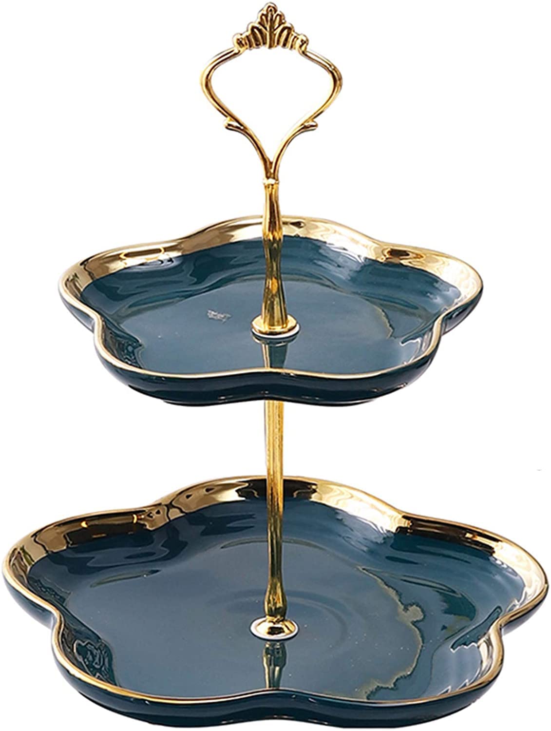 Premium 3-Tier Metal Cake Stand for Wedding & Birthday - 25cm Green Dessert Tower Display for Cupcakes, Pastries & Party Serving | Elegant Buffet Centerpiece for Events, Tea Parties & Home Decor