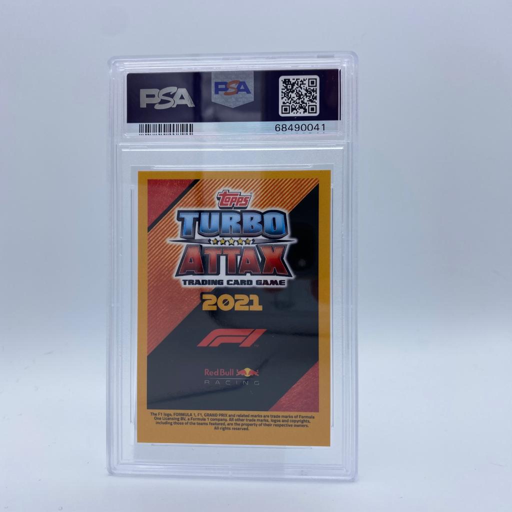 PSA 10 Graded 201/250 Max Verstappen Fire Racing Card - Perfect for Collectors & F1 Memorabilia Fans