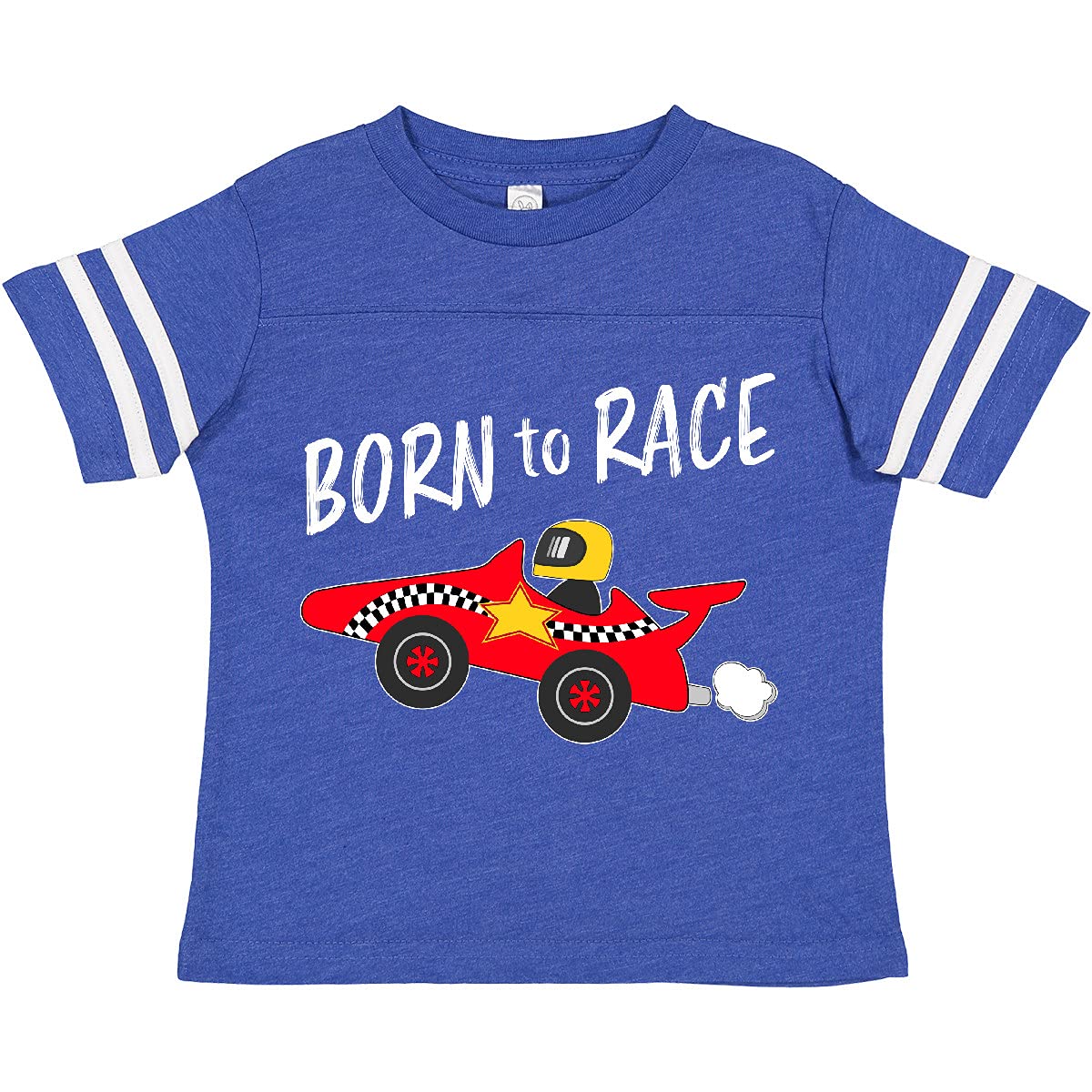 Inktastic Born to Race Red Race Car Toddler T-Shirt - Cute Baby Boy Outfit for Racing Theme Birthday & Playdates