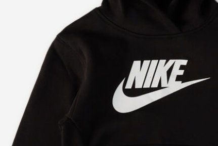 Nike Junior Club Hoodie - Black | Boys & Girls Pullover Sweatshirt | Soft & Comfortable for School, Sports & Casual Wear