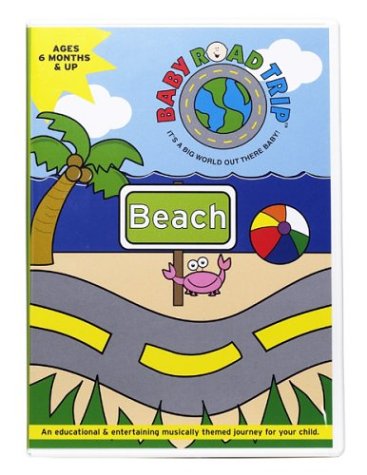 Baby Road Trip Beach DVD - Fun and Educational Baby Travel Entertainment for Car Rides & Family Vacations