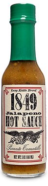 **1849 All-Natural Jalapeño Hot Sauce - 5 oz Bottle (Pack of 2) - Spicy & Flavorful Mexican Hot Sauce for Tacos, Burritos, Wings & More**