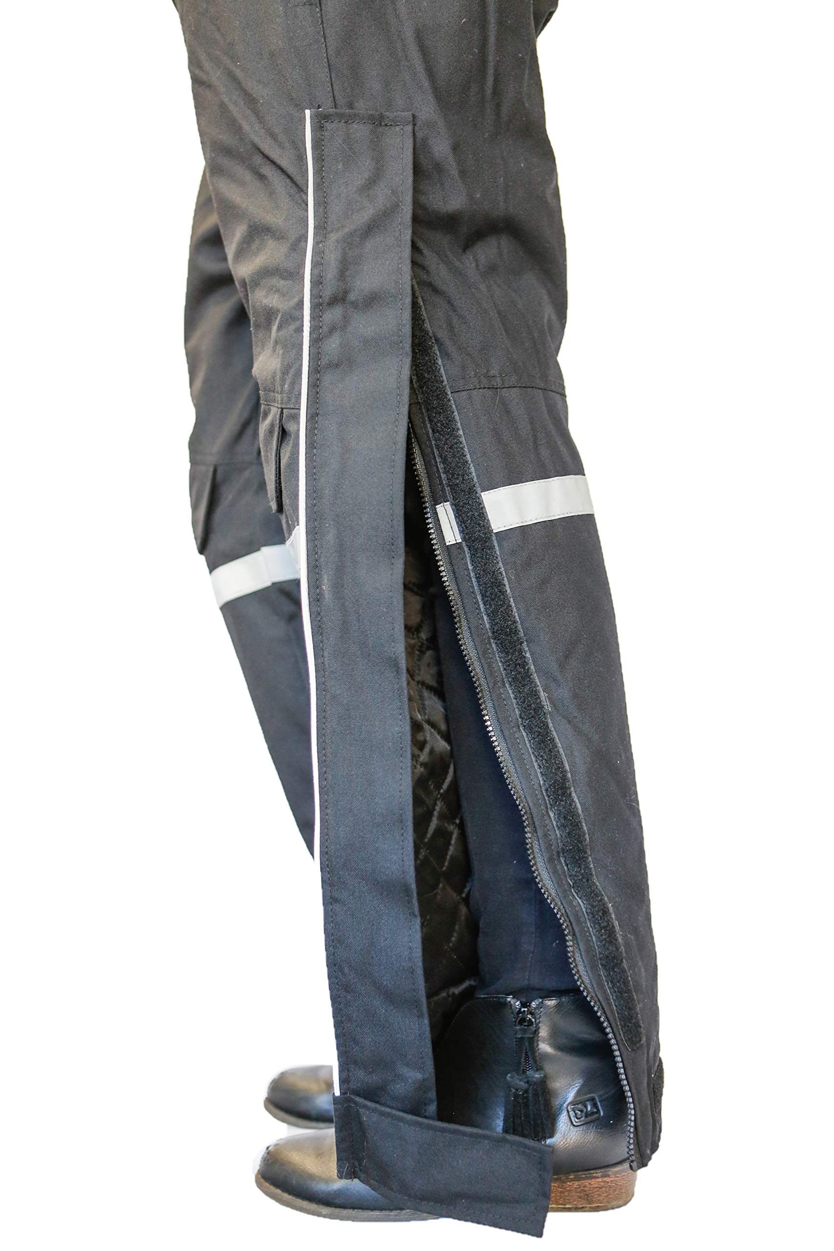 California Heat 12V Heated Motorcycle Pants for Men & Women - Windproof Winter Riding Gear with Battery Hookup - Perfect for Cold Weather Commuting & Long Distance Touring