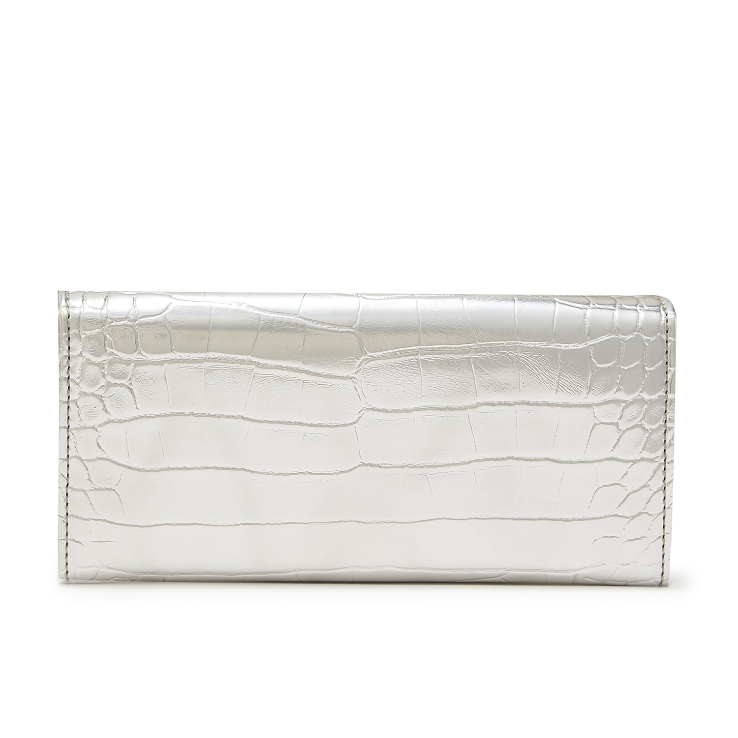 Caprese Kristy Medium Flap Wallet in Silver - Stylish Crossbody Bag for Women, Perfect for Everyday Use, Travel & Shopping