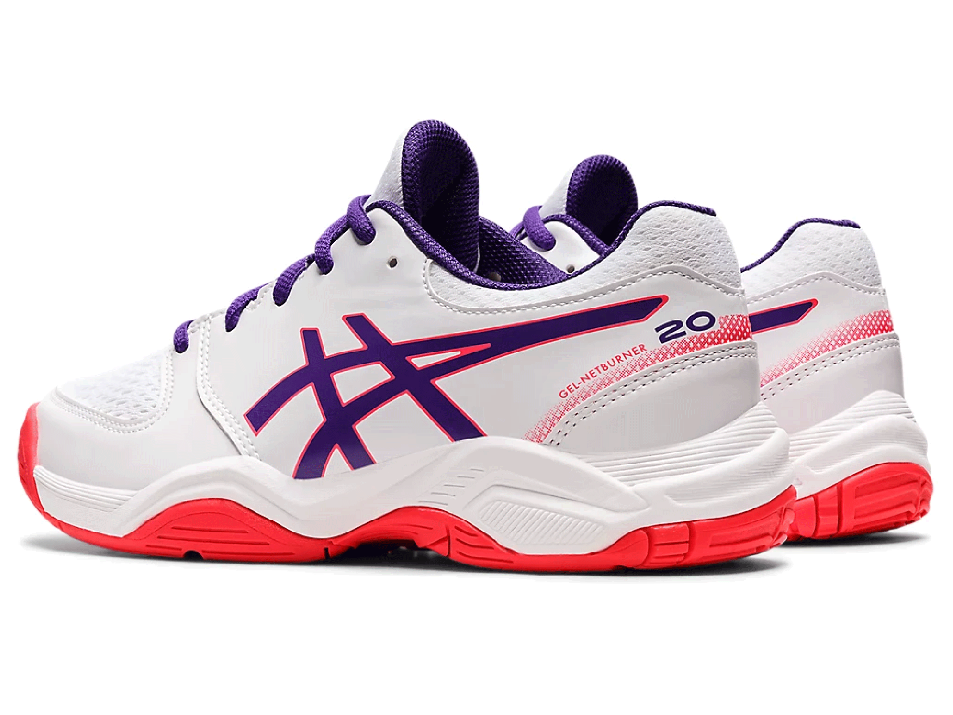 ASICS Junior Gel Netburner 20 GS Volleyball Shoes for Kids - Lightweight Court Sneakers with Gel Cushioning (Style 1074A021-104) - Perfect for Indoor Sports & School PE Classes